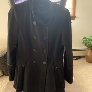 Calvin Klein Peplum Pea Coat